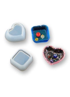 Graffiti Resin Heart Shape And Square Silicone Molds  - Image 2