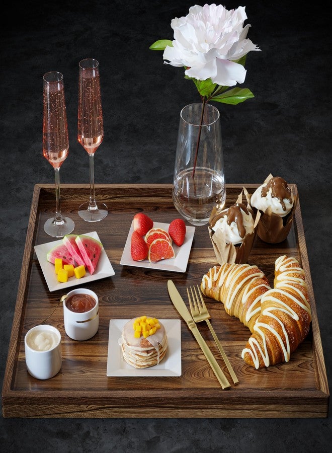 Exquisite Mini Disposable Appetizer Plates - 100 Pack 4.5 In. x 4.5 In. Ivory Plastic Dessert Plates - Elegant Design for Weddings, Birthdays, and Formal Parties - Stackable and Convenient - BPA Free - Image 3
