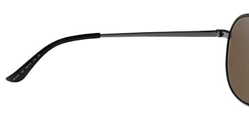 FERRAGAMO Salvatore Ferragamo Aviator Sunglasses SF131S 067 Gunmetal/Cocoa 60mm 131 - Image 5