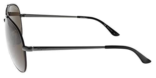 FERRAGAMO Salvatore Ferragamo Aviator Sunglasses SF131S 067 Gunmetal/Cocoa 60mm 131 - Image 3