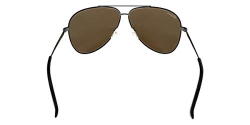 FERRAGAMO Salvatore Ferragamo Aviator Sunglasses SF131S 067 Gunmetal/Cocoa 60mm 131 - Image 4