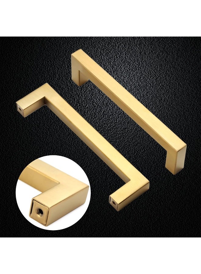 Redunest Cabinet Pulls Gold Cabinet Handles Square Drawer Pulls, 10 Pack 13-4/5 Inch Stainless Steel Kitchen Door Cupboard Cabinet Handles, Drawer Hardware Handles, 352mm Hole Centers - Image 4
