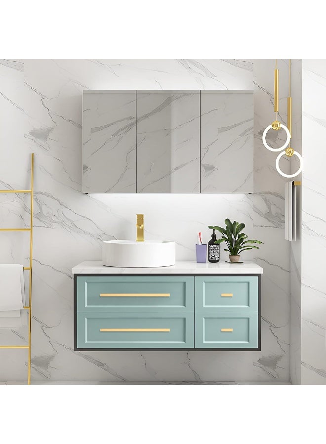 Redunest Cabinet Pulls Gold Cabinet Handles Square Drawer Pulls, 10 Pack 13-4/5 Inch Stainless Steel Kitchen Door Cupboard Cabinet Handles, Drawer Hardware Handles, 352mm Hole Centers - Image 5