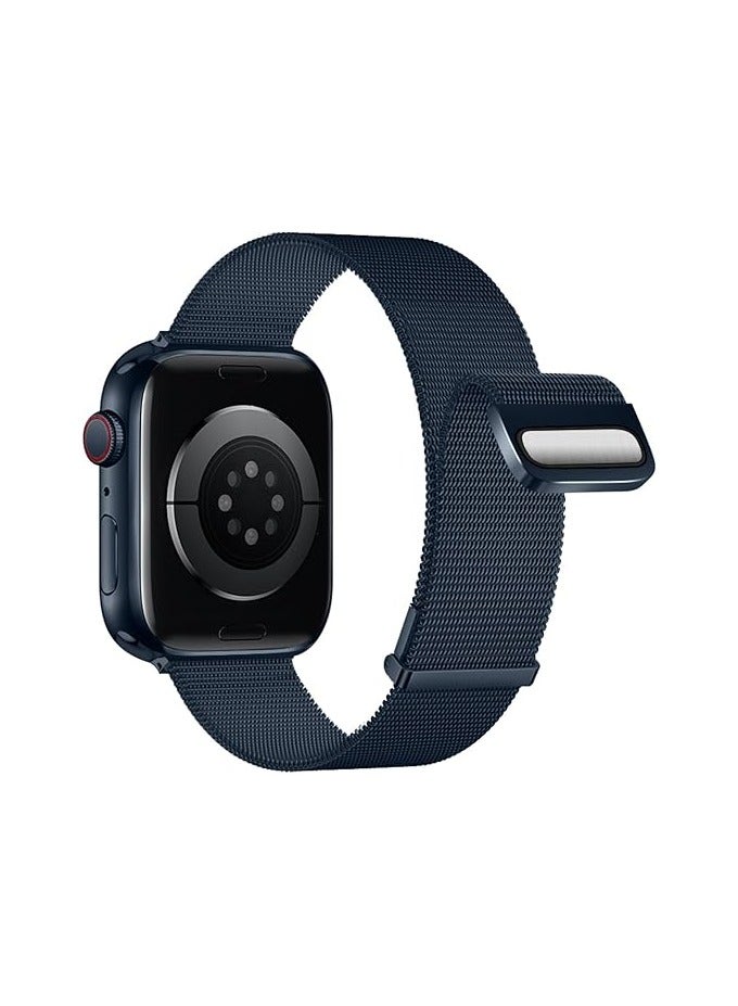 Compatible with Apple Watch Band 46mm for Women and Men, Magnetic Metal Stainless Steel Strap Wristband Compatible for iWatch Ultra series - Image 3