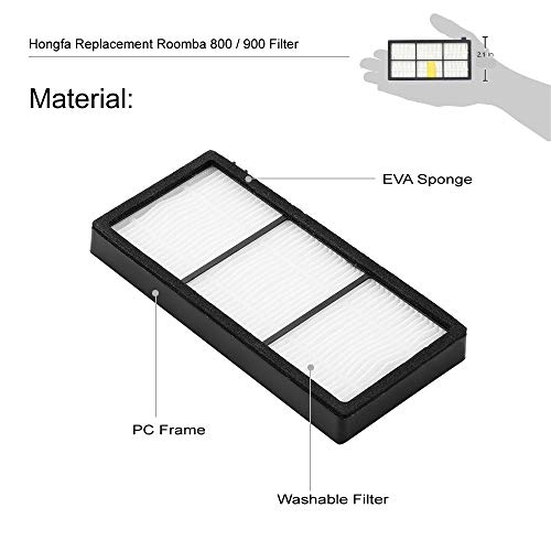Hongfa Replacement for iRobot Roomba Filters 960 981,15 Packs 800 and 900 Series Hepa Filters for Roomba 960 980 870 880 960 877 871 880 890 891 805 Robotic Vacuum Parts - Image 4