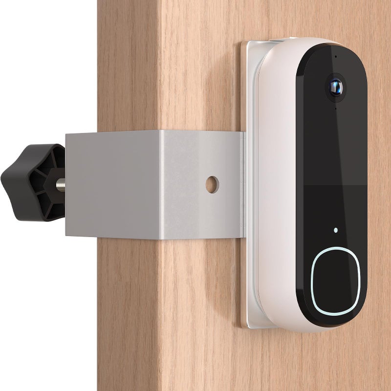 Aaeytby Blink Doorbell Mount, Fully Metal Anti-Theft Bracket for Arlo/Blink Doorbell (1st Gen/ 2nd Gen),Anti-Blocks Motion Sensor,No Drilling Adjustable Accessories Mount for Houses/Apartments/Rentals-Silver - Image 1