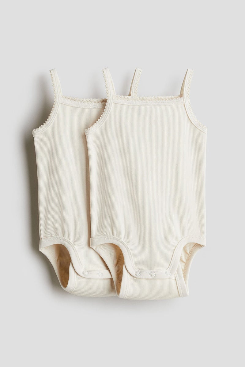 H&M 2-Pack Pima Cotton Jersey Bodysuits - Image 1