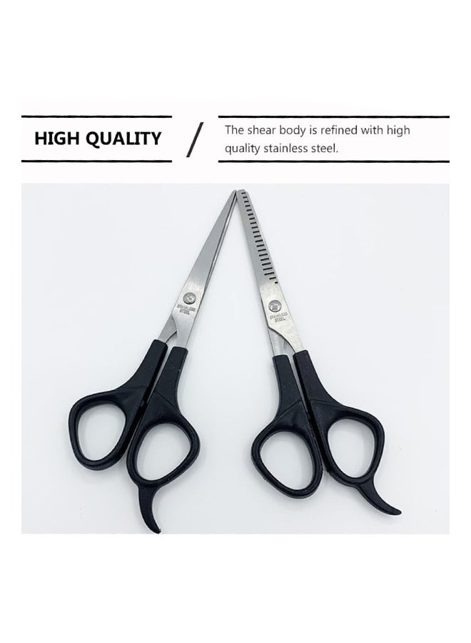 Generic 2 Pcs Stainless Steel Hairdressing Scissors Professional Hair Trimming Thinning Scissors for All Hair Types Durable and Easy to Use for Salon Home Use  - Image 4