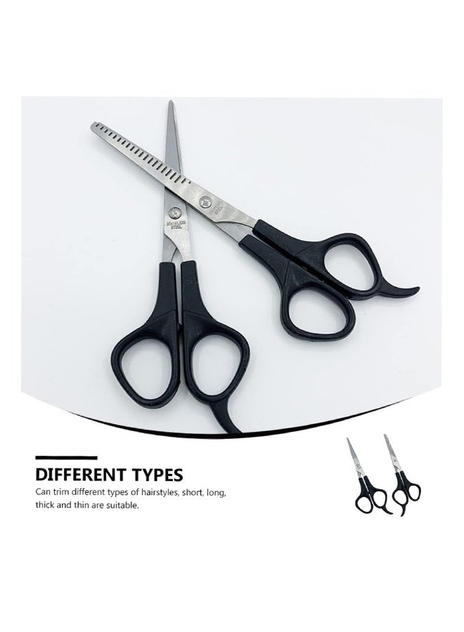 Generic 2 Pcs Stainless Steel Hairdressing Scissors Professional Hair Trimming Thinning Scissors for All Hair Types Durable and Easy to Use for Salon Home Use  - Image 5