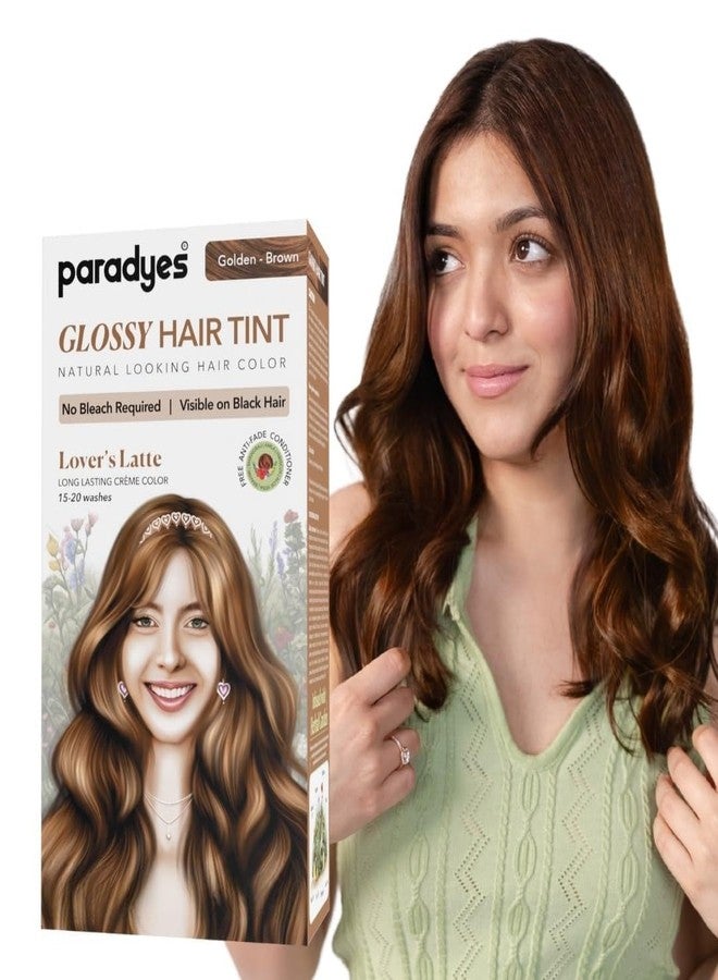 Paradyes Lover’s Latte No Bleach Hair Tint | Glossy Hair Color | Visible on Virgin Black Hair | Natural-Looking, Glossy Finish | PPD-Free - Image 1
