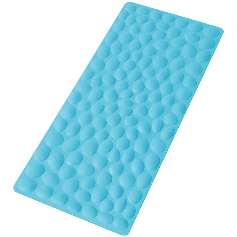OTHWAY Non-Slip Bathtub Mat OTHWAY Soft Rubber Bathroom Bathmat with Strong Suction Cups (Blue) - Image 1