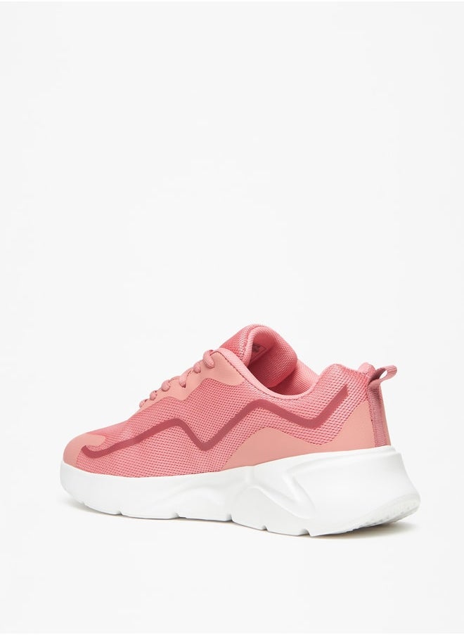 Oaklan by Shoexpress - Women's Textured Lace-Up Sports Shoes - Image 1