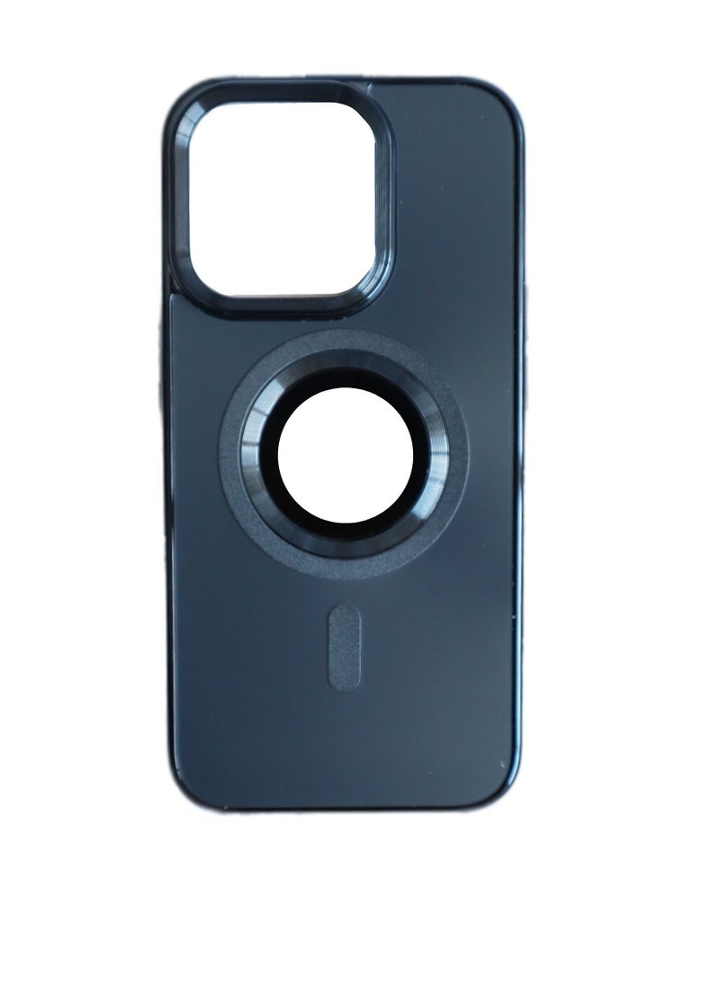 iPhone 15 Pro MagSafe Case 6.1 inch Matte Magnetic Shockproof Protective Phone Case Cover For Apple iPhone 15 Pro Blue