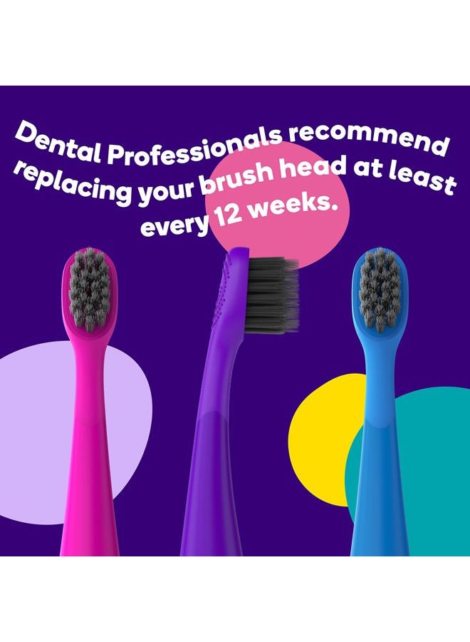 BURST رؤوس استبدال أصلية من BURST لفرشاة الأسنان الكهربائية للأطفال (أزرق/3 عبوات) | ملائمة مثالية | شعيرات فائقة النعومة | 9 أشهر من الإمداد - Image 5