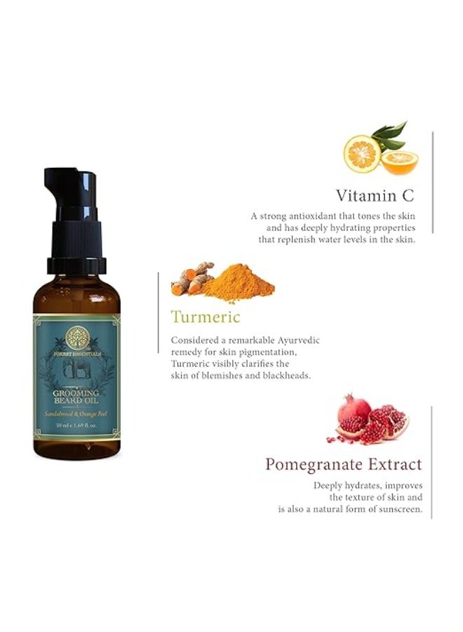 Forest Essentials Grooming Beard Oil | Light, Non-Greasy Ayurvedic Beard Growth Oil | For Daily Use - Image 3