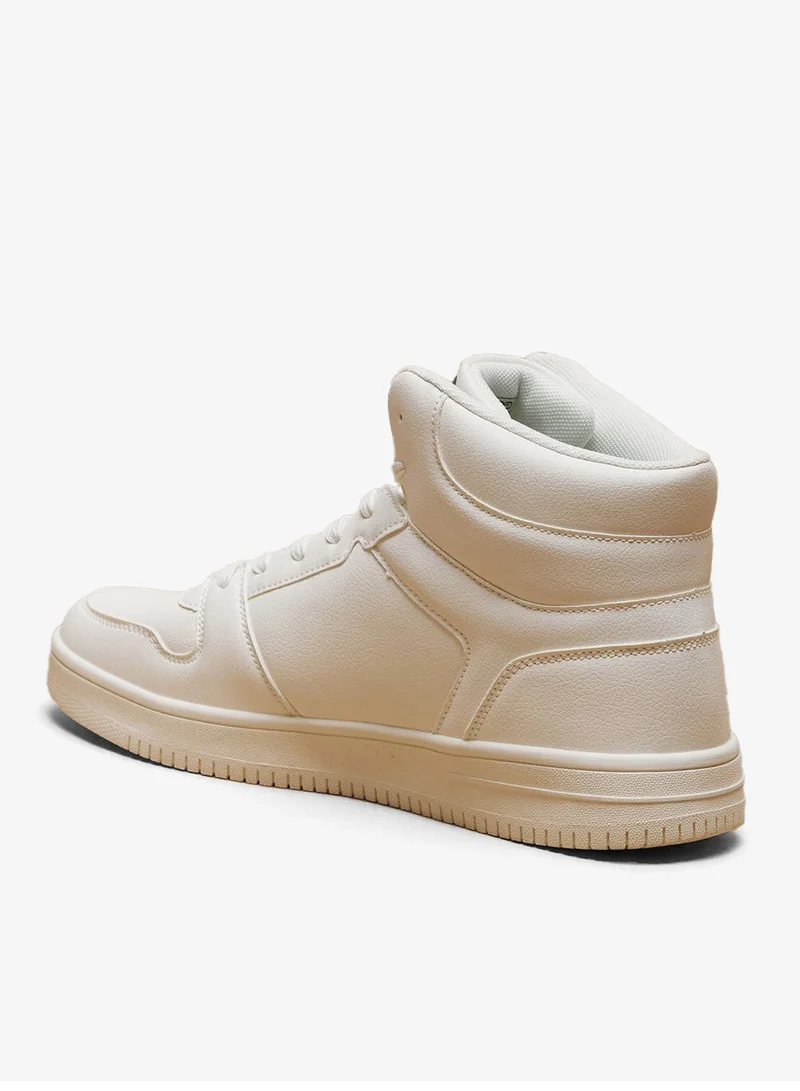 Kappa Mens Lace Up High Top Sneakers