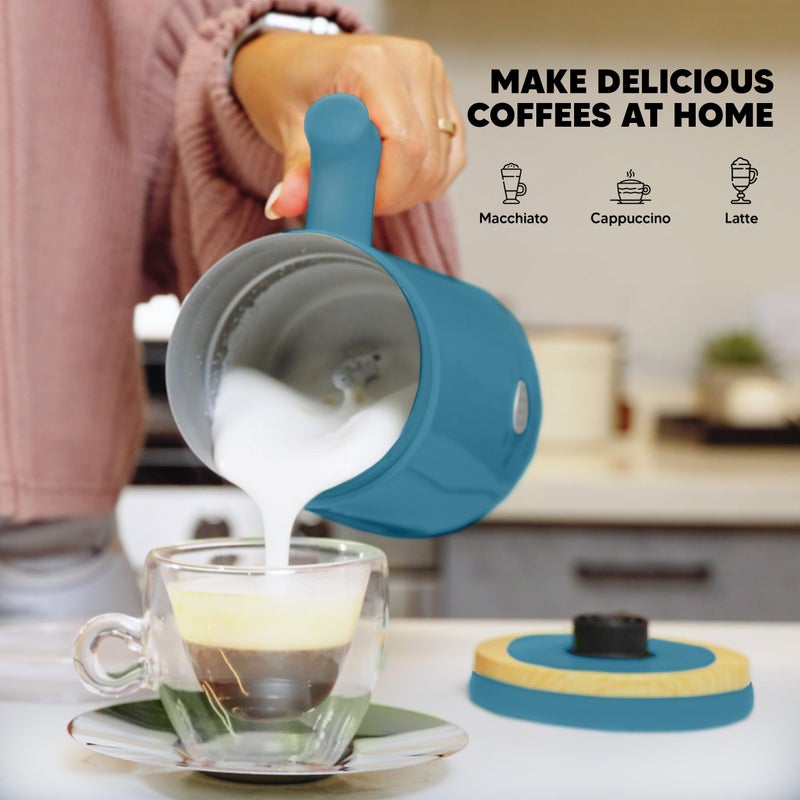 Starument Electric Milk Frother - Automatic Milk Foamer & Heater for Coffee, Latte, Cappuccino, Other Creamy Drinks - 4 Settings for Cold Foam, Airy Milk Foam, Dense Foam & Warm Milk - Easy to Use - Image 5