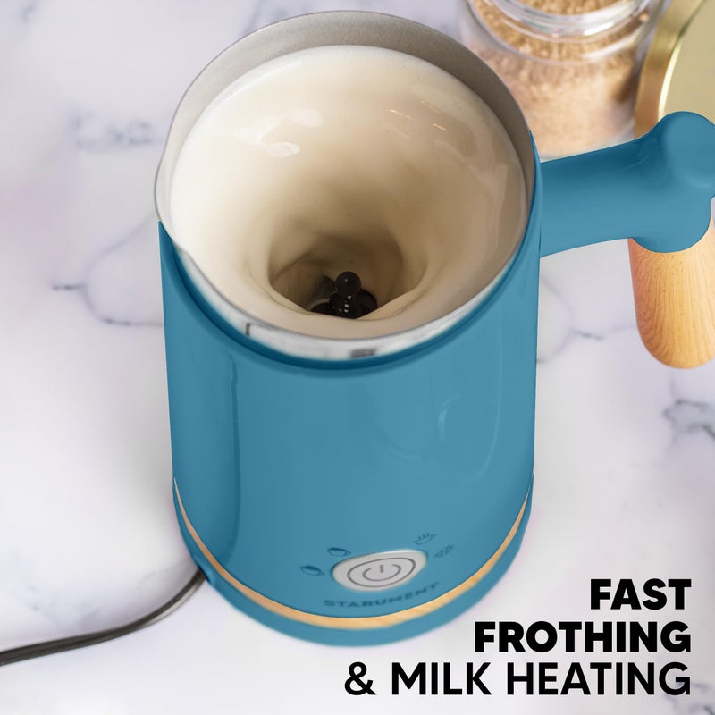 Starument Electric Milk Frother - Automatic Milk Foamer & Heater for Coffee, Latte, Cappuccino, Other Creamy Drinks - 4 Settings for Cold Foam, Airy Milk Foam, Dense Foam & Warm Milk - Easy to Use - Image 2