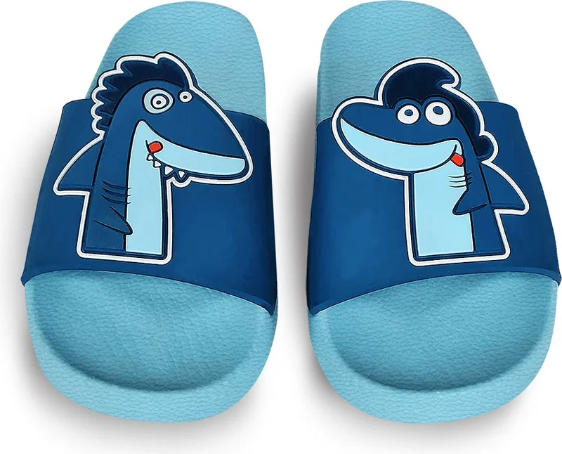 Denokids Shark Boy Slippers