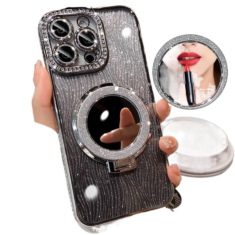 MagSafe Case | Water Ripple Pattern | Mirror | Cover for iPhone 15 / 15 Plus / 15 Pro / 15 Pro Max - Image 1