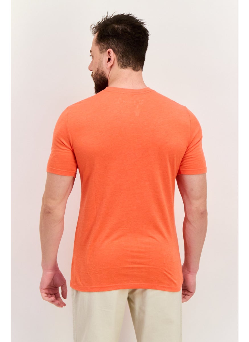 Men Crew Neck Brand Logo Short Sleeves T-shirts, Orange - pzsku/ZE4DFEACB31BAEAA6EE79Z/45/_/1737642503/bcdf5287-02f9-4d81-b30d-d6f1d6b61943