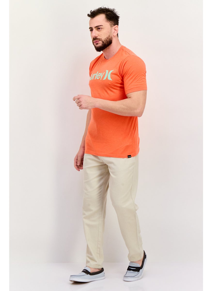 Men Crew Neck Brand Logo Short Sleeves T-shirts, Orange - pzsku/ZE4DFEACB31BAEAA6EE79Z/45/_/1737642504/0621b838-0b7c-4646-96d7-8af19616fcdc