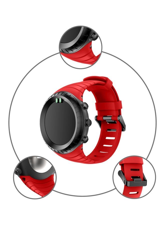 NIBEMINENT Silicone Replacement Band For Suunto Core Series Red - Image 5