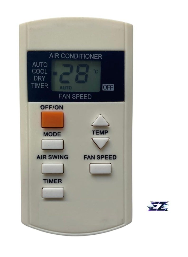 AC Remote No. 44 (No Backlight), Compatible/Replacement for Panasonic AC Remote Control – Exact Match Remote for Panasonic Air Conditioners – Simple, Reliable Functionality, Battery Included