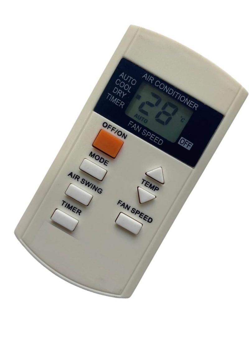 AC Remote No. 44 (No Backlight), Compatible/Replacement for Panasonic AC Remote Control – Exact Match Remote for Panasonic Air Conditioners – Simple, Reliable Functionality, Battery Included
