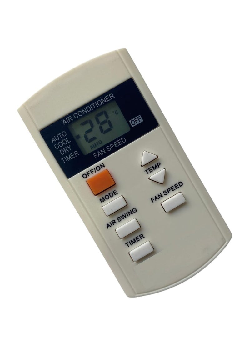 AC Remote No. 44 (No Backlight), Compatible/Replacement for Panasonic AC Remote Control – Exact Match Remote for Panasonic Air Conditioners – Simple, Reliable Functionality, Battery Included