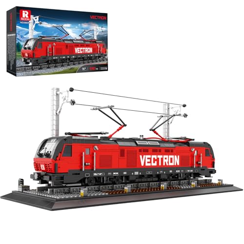 Reobrix Train Building Block Kit with Base MOC City Train Sets Classic Vectron Electric Truck 66019Model for Adult Car Lovers Gift Ideas for Girls Boys Home Dcor 1757 PCS - Image 1