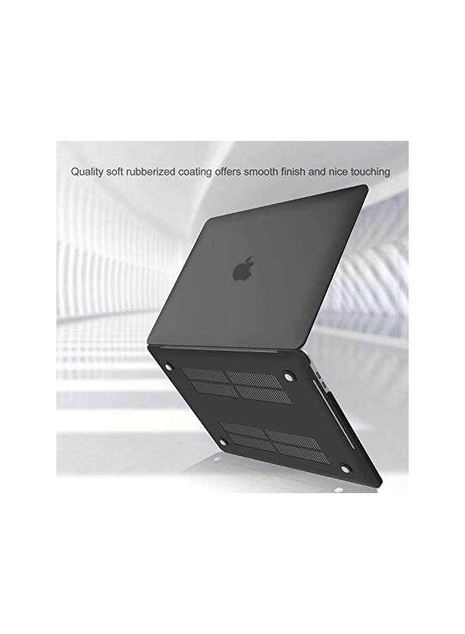 Procases ProCase MacBook Pro 13 Case 2022 2020 Release M1 Chip A2338 A2289 A2251, Hard Case Shell Cover and Keyboard Skin Cover for New MacBook Pro 13 Inch -Black - Image 3