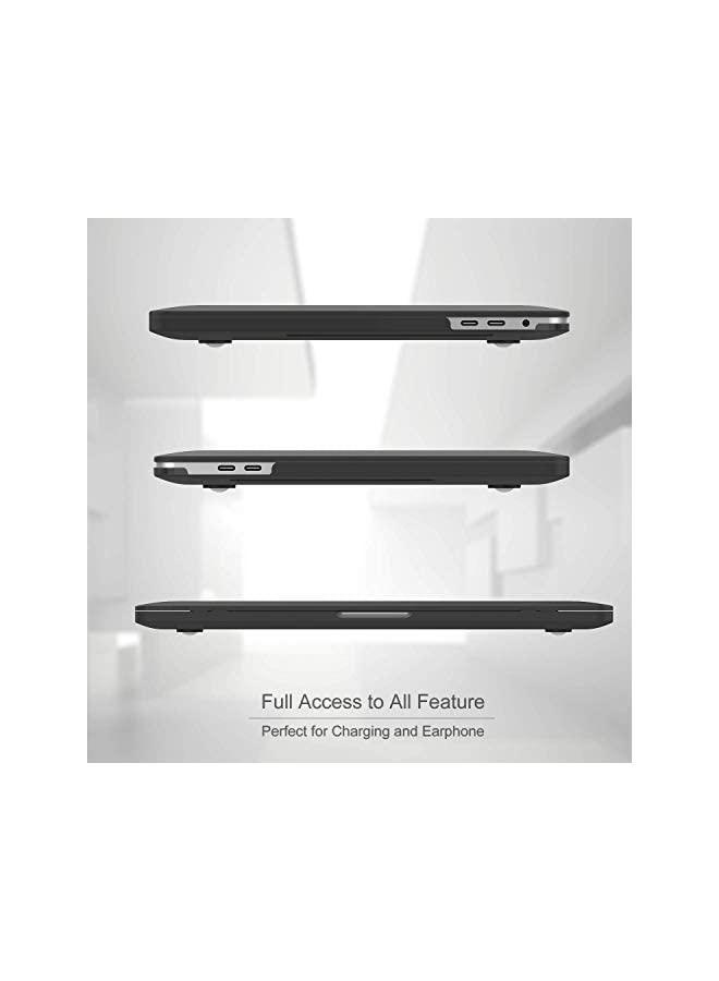 Procases ProCase MacBook Pro 13 Case 2022 2020 Release M1 Chip A2338 A2289 A2251, Hard Case Shell Cover and Keyboard Skin Cover for New MacBook Pro 13 Inch -Black - Image 5