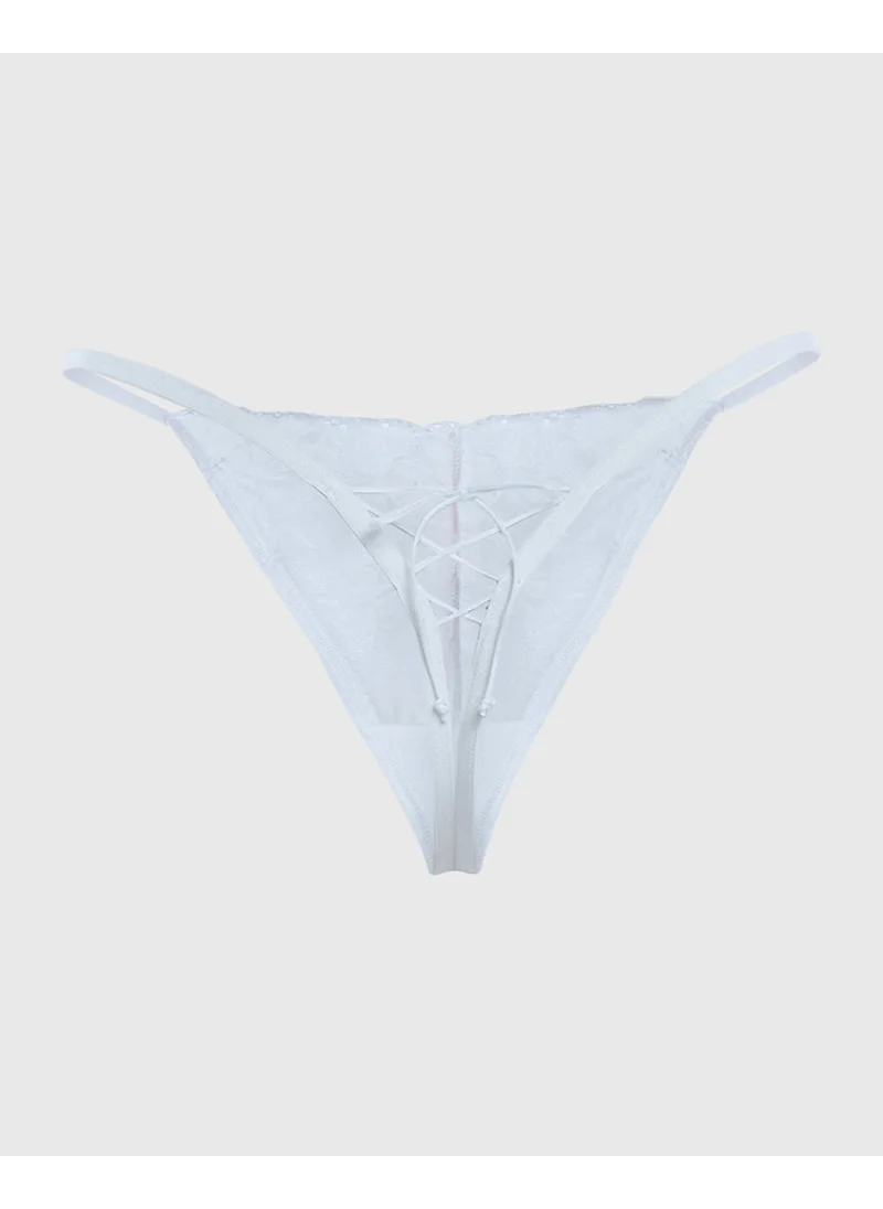 لا سينزا La Senza High Leg Tie Up Thong