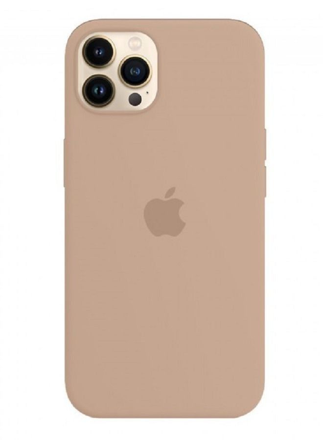 جراب لهاتف iPhone 13 Pro من السيليكون فائق النحافة وغطاء ناعم ومقاوم للصدمات وردي رملي - Image 1