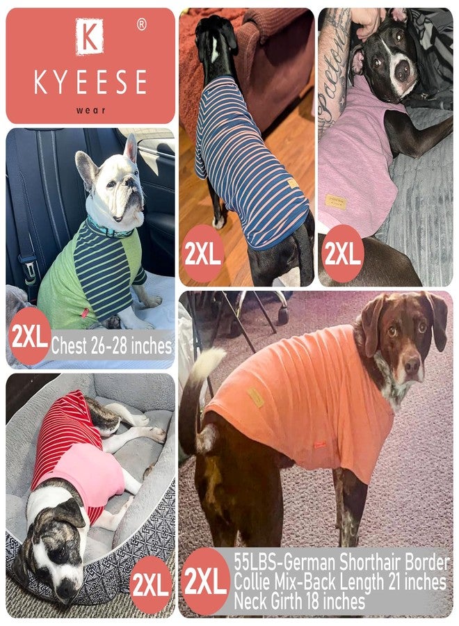 KYEESE 2Pack Dog Sweater, Soft Pet Sweatshirt Stretchy Pullover Dog Sweater for Large Dogs Boy, Lightweight Fleece Pet Shirt Clothes with Sleeves, 3XL - Image 5