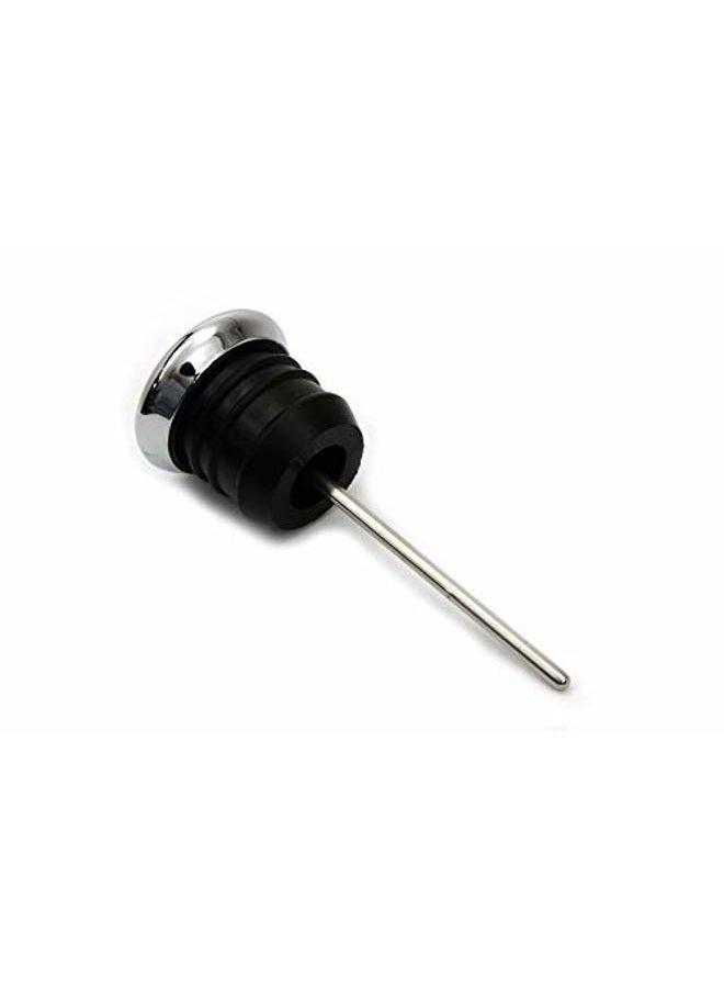Billet Proof Designs Chrome Shorty Style Oil Tank Dipstick w/Oil Temperature Gauge - White Gauge Face - Fits 1979-2003 Harley Sportster & 1984-1999 Harley Softail Big Twin EVO - Replaces HD Part# 62668-87T (40-0674) - Image 3