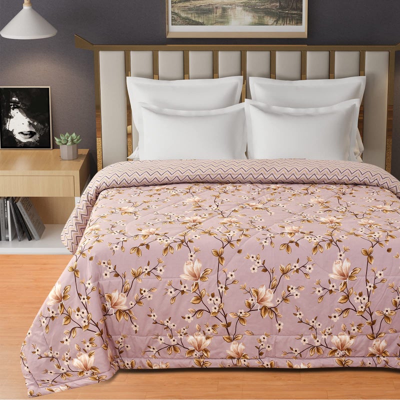 Florida Reversible Microfiber Comforter for Double Bed | Soft & Cozy 180 GSM AC Comforter | Polycotton Fabric for All Seasons - Image 5