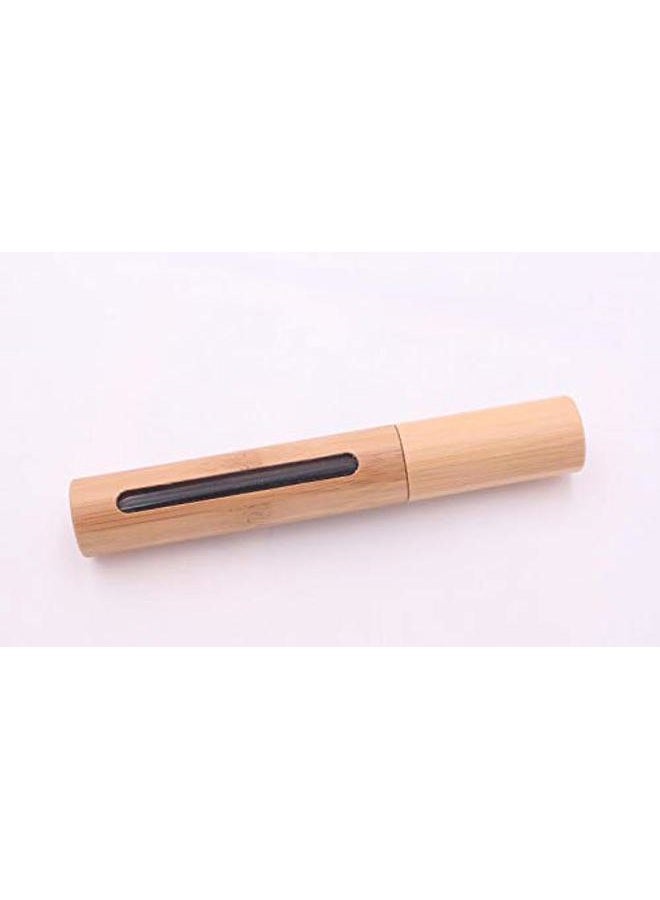 Natuworld 2Pcs 6ml Bamboo Mascara Tube Bottles Refillable Empty Eyelash Container Vials with Eyelash Wand and Plug for Eyelash Growth Oil DIY Mascara Travel Bottles Makeup Beauty Tools - Image 3