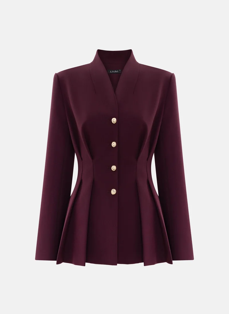 Lichi Single-breasted jacket with emphasised waist