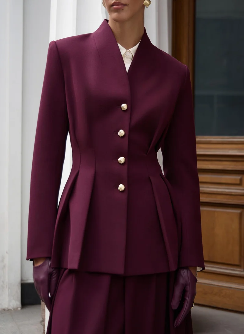 Lichi Single-breasted jacket with emphasised waist