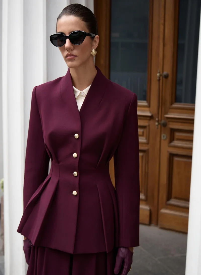 Lichi Single-breasted jacket with emphasised waist