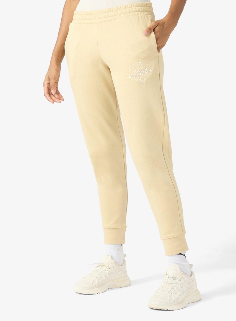 PUMA Essential Script Sweatpants - Image 1