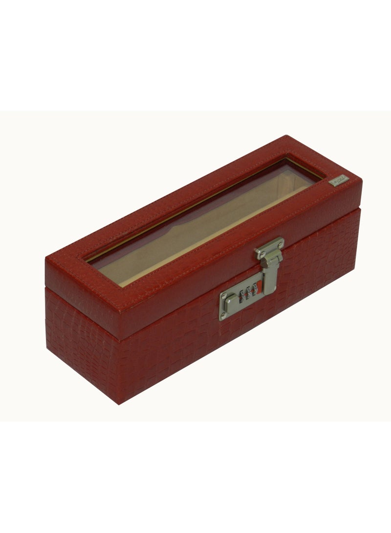 LAVERI LEATHER Laveri Genuine Leather Bracelet Jewelry Box with 1 Removable Rolls - Holder Stores Bracelets, Bangles & Watches Bangle Vanity Box REMOVABLE Vanity Box Removable Vanity Box  - Image 2