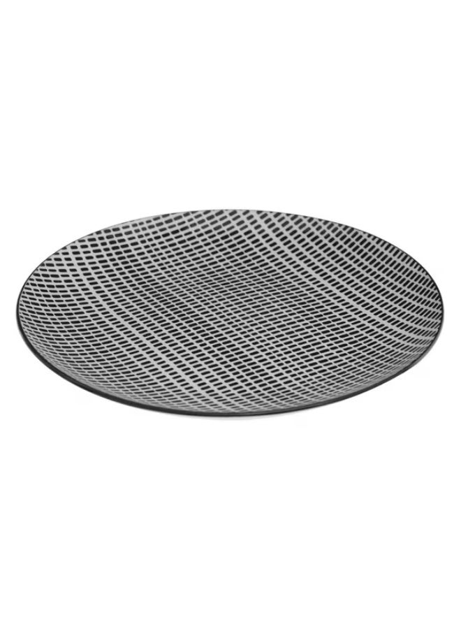 Secret de Gourmet 18-Piece Bohemia Square Dinner Set Black and White 154723D - Image 2