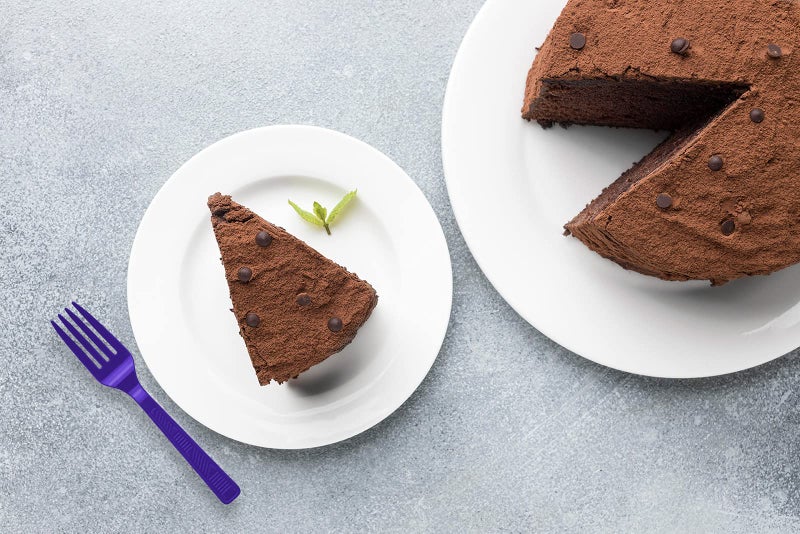 DecorRack Plastic Cutlery Set  Royal Blue Colored Plastic Silverware Sets for Parties  96 Piece Bulk Heavy Duty Utensils (Royal Blue  96 Pieces) - Image 4