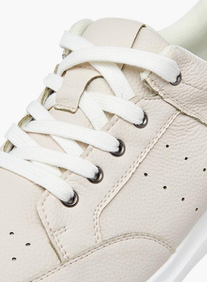 LBL by Shoexpress Perforated Sneakers With Lace-Up Closure - Image 4
