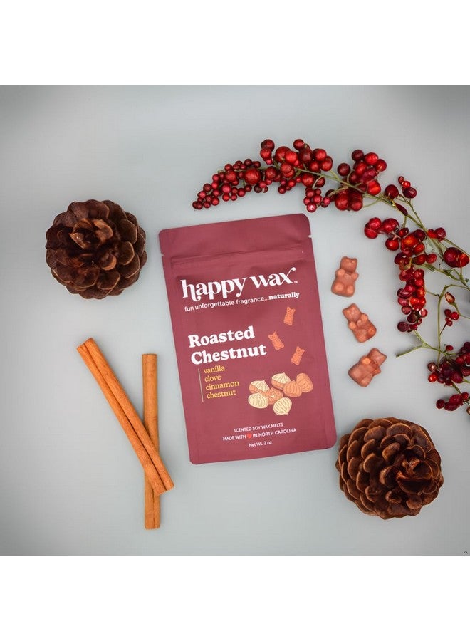 Happy Wax Winter Scented Natural, Non Toxic Soy Wax Melts; 6 Total Oz. of Scented Wax Melts, Collection Includes Winterberry, Evergreen Trees and Roasted Chestnut - Image 4