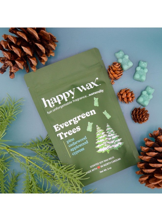 Happy Wax Winter Scented Natural, Non Toxic Soy Wax Melts; 6 Total Oz. of Scented Wax Melts, Collection Includes Winterberry, Evergreen Trees and Roasted Chestnut - Image 2