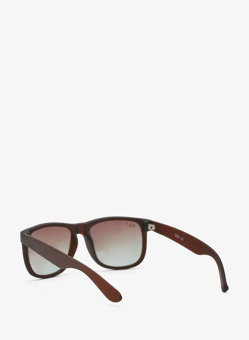 سيلفي Selfie Polarized Rectangular Brown Sunglasses, SE4165-002